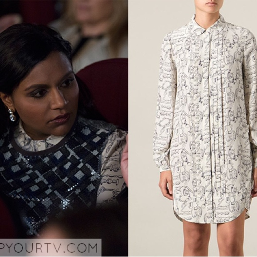 Tory burch key print shirt dress